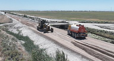 Konya'da 7,5 kilometrelik yolda iyileştirme