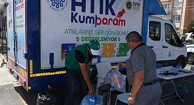 Konya'nın 'mobil atık aracı' semt pazarlarında