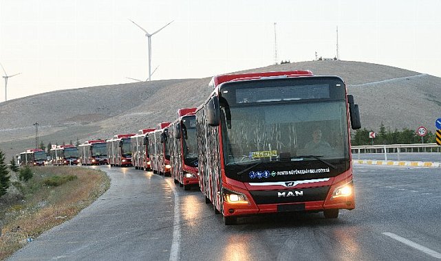 Konya'nın ulaşım filosuna yenileri de eklendi