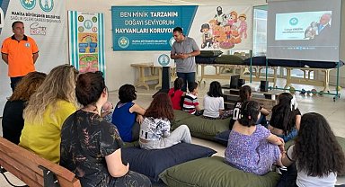 Koruma altındaki çocuklar terapi köpeğiyle moral depoladı