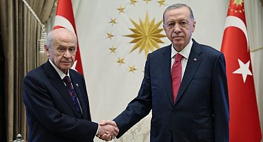 Külliyede Erdoğan-Bahçeli görüşmesi