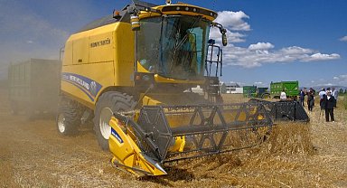 Malatya'da 'Tarladan Sofraya Tarım Lisesi'nde buğday hasadı