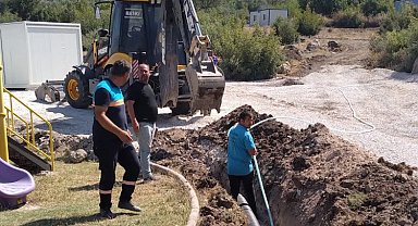 Manisa Saruhanlı'da yangın bölgesinde destek sürüyor