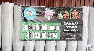 Manisa'da üreticiye sepet desteğine devam