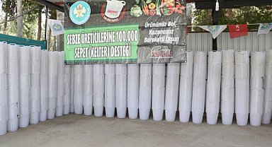 Manisa'dan üreticiye sepet sepet destek