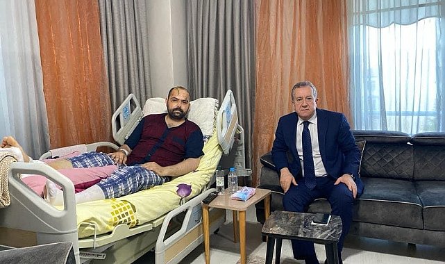 MHP Genel Balkan Yardımcısı Durmaz kaza geçiren Başkan Kavakligil'i evinde ziyaret etti