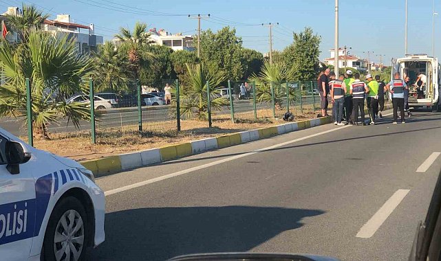 Otomobile arkadan çarpan motosiklet sürücüsü yaralandı