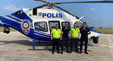 Polisin bayram boyunca havadan ve karadan trafik denetimi devam ediyor