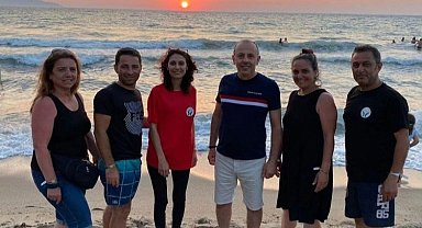 Sağlıkta çalışanlar kampta stres attı