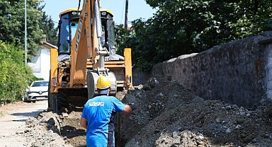 Sakarya Sapanca'da altyapı çalışmaları sürüyor