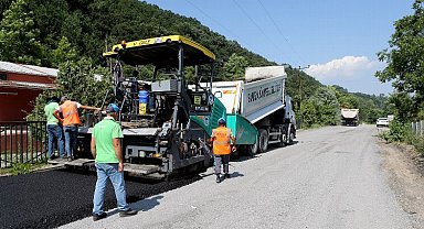 Sakarya Sapanca'da asfaltlamalar sürüyor