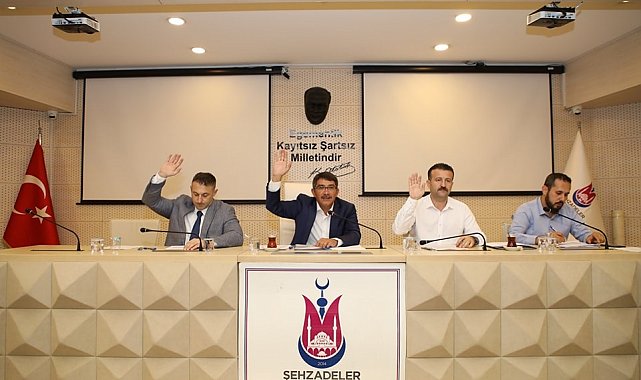 Şehzadeler Belediyesi temmuz ayı meclis toplantısı yapıldı