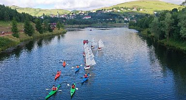 Yaylada kano yelken rüzgarı