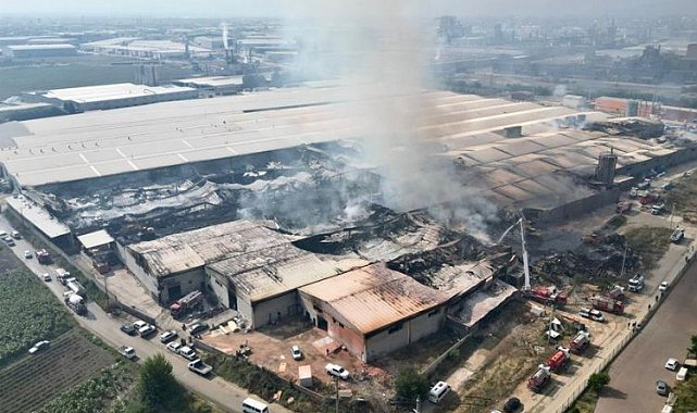 Bursa İnegöl'deki yangın büyük hasara yol açtı