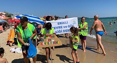 ERÇED Erikli Sahili'ni temizledi