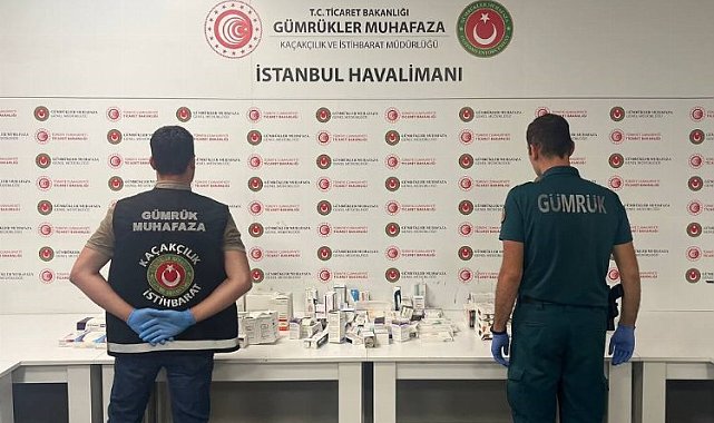 İstanbul Havalimanı'nda 27 milyonluk kaçak ilaç!