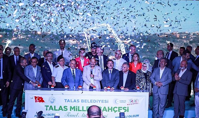 Kayseri Talas Millet Bahçesi'ne ilk harç
