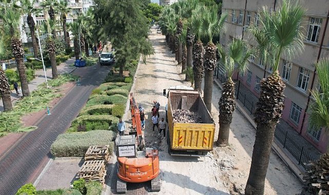 Manisa Şehzadeler'de Atatürk Bulvarı'nda değişim başladı