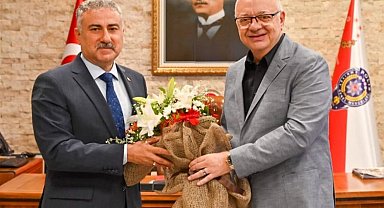 Manisa'ya atanan yeni Emniyet Müdürü'ne Başkan Ergün'den ziyaret