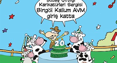 'Sütaş Çiftliği Karikatürleri' Bingöl'de sergileniyor