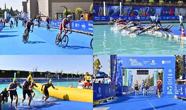 Triatlon şampiyonası nefes kesiyor