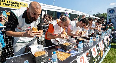 8 tahanlı pide yedi, 10 altın kazandı