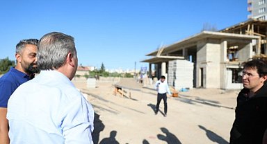 Adem Tanç Cami'nde çalışmalar sürüyor