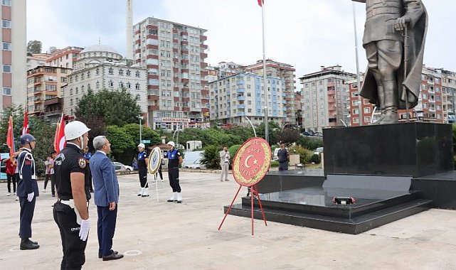 Atatürk'ün Rize'ye gelişinin 99. yılı kutlandı