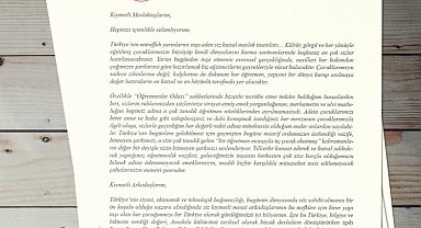 Bakan Tekin'den öğretmenlere mektup