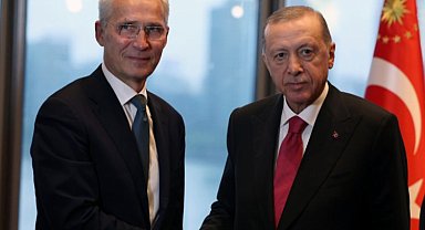 Erdoğan, Stoltenberg'i Türkevi'nde kabul etti