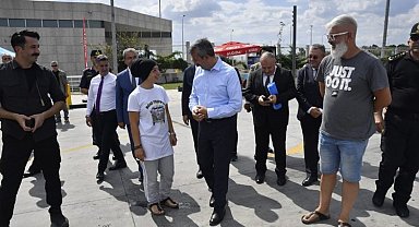 Hamzabeyli Gümrük Kapısı'na Vali Sezer'den inceleme