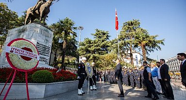 İtfaiye Teşkilatı 309 yaşında... Teşkilattan Bursa'da çelenk