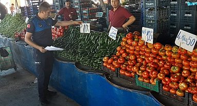 Kayseri Melikgazi zabıtasından pazar denetimi