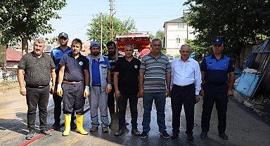 Kayseri Yahyalı'da sel temizliği sürüyor