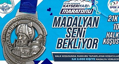 Kayseri'de yarı maratona geri sayım