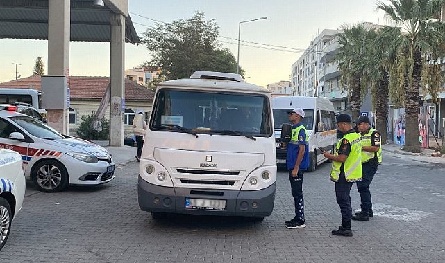 Manisa'da servis araçlarına denetim