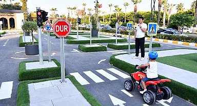 Minik sürücülere trafik eğitimi