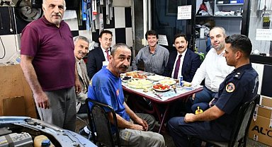 Mudanya Kaymakamı Terzi'den sanayi esnafına ahilik ziyareti