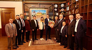Nevşehir Ahilik Kutlaması Heyeti Mehmet Savran'la buluştu