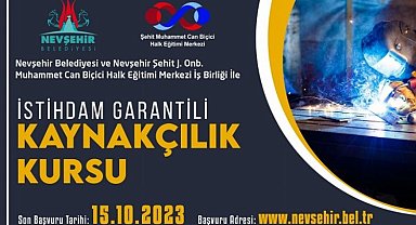 Nevşehir Belediyesi'nden istihdam garantili kurs