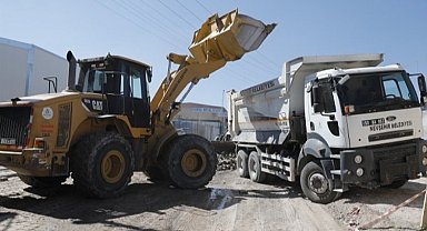 Nevşehir Sanayi Bölgesi'nde asfalt çalışması