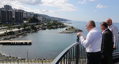 Rize'de devam eden yatırımlara yerinde inceleme