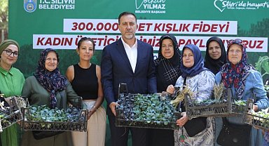 Silivri'de kadın üreticilere 300 bin adet fide