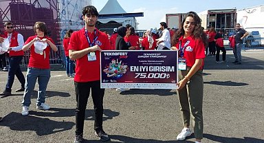 AGÜ öğrencilerine TEKNOFEST'te birincilik ödülü
