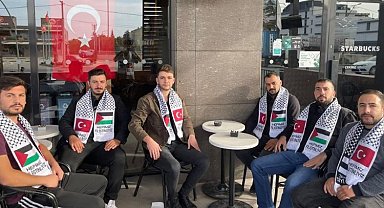 AK Gençler'den Filistin protestosu