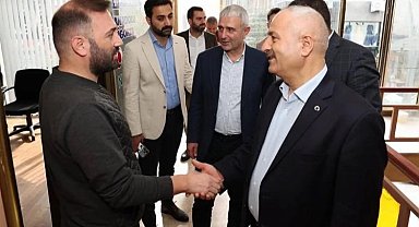 Başkanlardan Hacı Halil'de esnaf turu