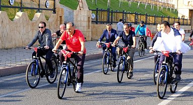 Bingöl'de bisiklet turuyla Cumhuriyet coşkusu