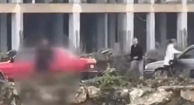 Düzce'de cinnet geçiren kocanın o anı kameralara yansıdı