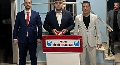 Edirne Keşan Ülkü Ocakları'nın yeni başkanı Yiğit Yamalı