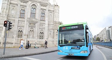 Elektrikli otobüs İstanbul sokaklarında